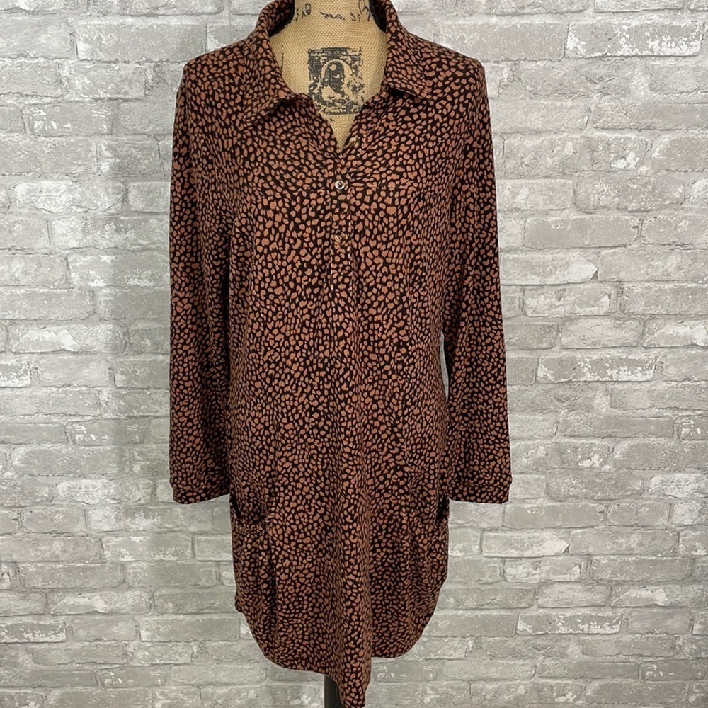 Papillon Spotted Henley Dress
